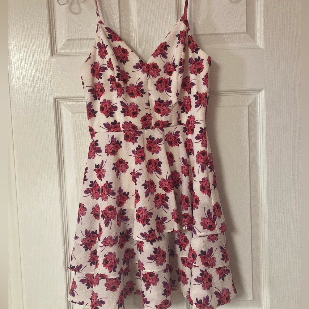 B Darlin floral homecoming dress